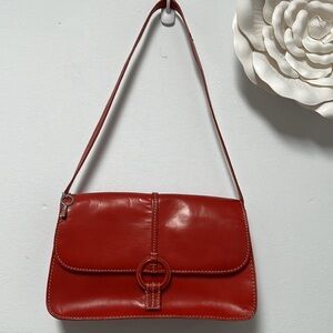 Vintage Fossil Red Shoulder Bag